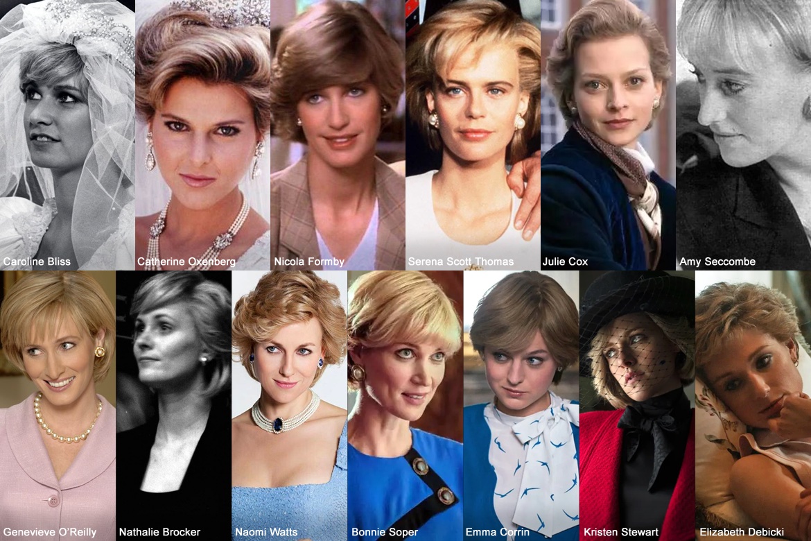 (Re)discover the 13 actresses who brought the Princess of Wales to life on screen.