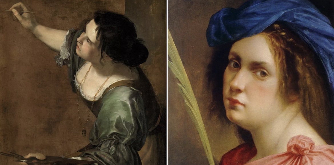 Artemisia Gentileschi, the first woman artist accepted at the Academy of the Arts of Drawing of Florence